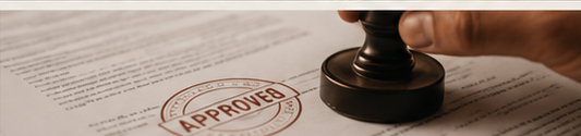 Approved stamp on production documents